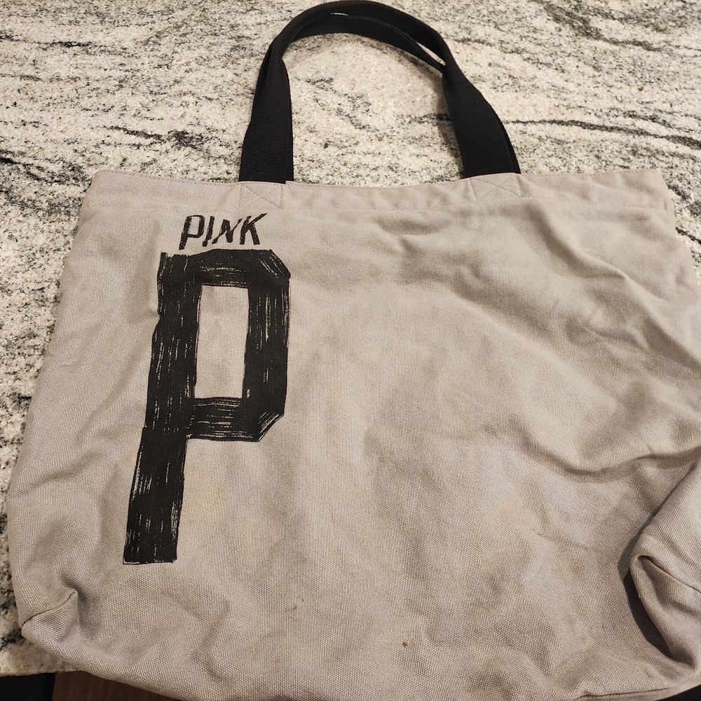 PINK Victoria's Secret Gray Tote Bag